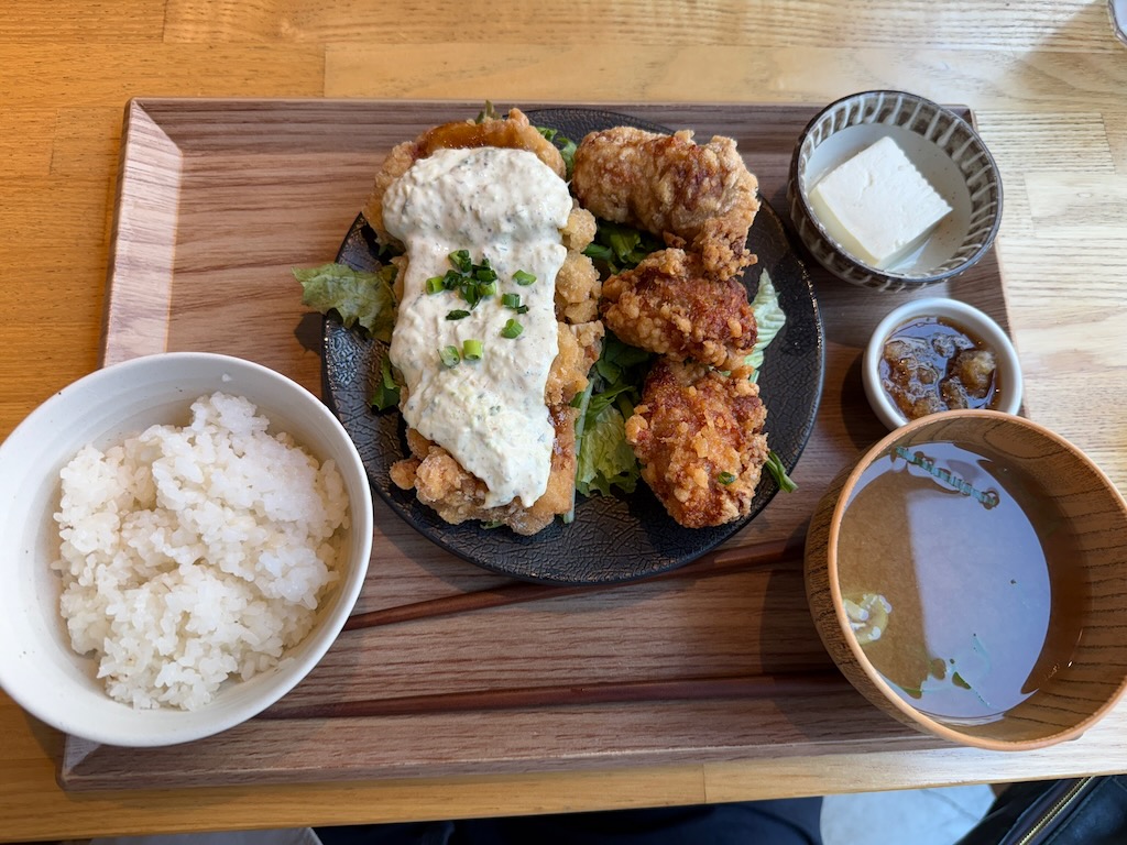 南蠻雞與炸雞雙拼定食